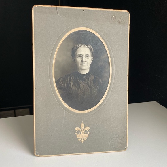 Late Victorian 1908 Original photography Portrait Old Woman black and white - Picture 5 of 14